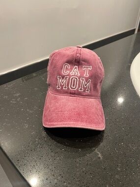 CAT MOM Pink Baseball Cap - Accessories